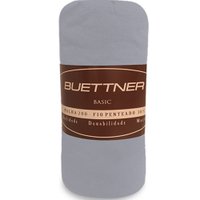 Lençol Queen Avulso de Malha 100 Algodão com Elástico Buettner - PRATA