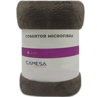 Manta Cobertor Casal 180x220cm Microfibra Soft Macia Camesa - MARROM