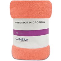 Manta Cobertor Casal 180x220cm Microfibra Soft Macia Camesa Coral