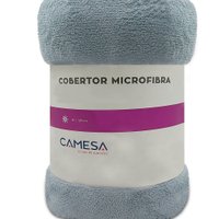 Manta Cobertor Casal 180x220cm Microfibra Soft Macia Camesa - CINZA