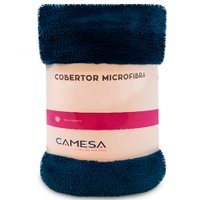 Manta Cobertor Queen 220x240cm Microfibra Soft Macia Camesa - MARINHO