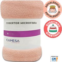 Manta Cobertor Solteiro 150x220cm Microfibra Soft Macia Camesa - ROSA