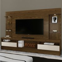 Estante Home Amsterdã New Canion Soft com Off White para TV até 70 Polegadas 2 Portas Mavaular