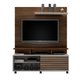 Estante Home Star Para TV Até 60 Polegadas 1 Porta Chocolate/Off White Valdemóveis