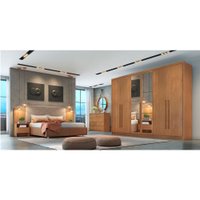 Guarda Roupa C/ Espelho 6 Portas 6 Gavetas Robust Novo Horizonte