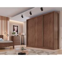 Guarda Roupa 3 Portas de Correr 6 Gavetas Arezzo Novo Horizonte