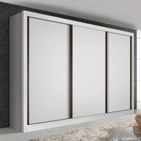 Guarda Roupa Casal Nápoli Branco 3 Portas 6 Gavetas Minastex