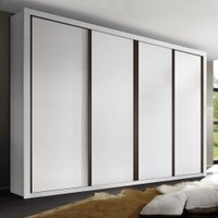 Guarda Roupa Casal Milano Branco 4 Portas 4 Gavetas Minastex