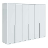 Guarda Roupa Casal 6 Portas 5 Gavetas Únique Móveis Lopas