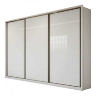 Guarda Roupa Casal Spazio Branco em MDF Lopas