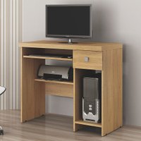 Mesa Para Computador System Em Cinamomo Com 1 Gaveta ValdeMóveis