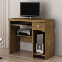 Mesa Para Computador System Em Ipê Com 1 Gaveta ValdeMóveis