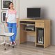 Mesa para Computador System 1 Gaveta Cinamomo Valdemóveis