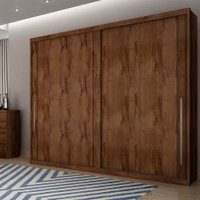 Guarda-Roupa Geom Plus 2 Portas De Correr Com 6 Gavetas Novo Horizonte