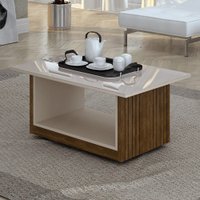 Mesa de Centro Veneza Ipê com Off White ValdeMóveis