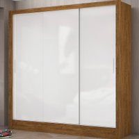 Guarda-Roupa Dubai Sem Espelho Freijó/Branco Carioca Móveis