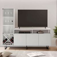 Rack Luz Candian para TV até 65 Polegadas Branco com Adega JCM
