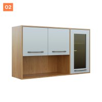 Cozinha Compacta 4 Peças Detalhe Vidro Áustria Valdemóveis