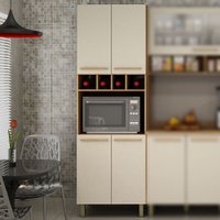Paneleiro Duplo 4 Portas com Torre Quente Pérola Valdemóveis