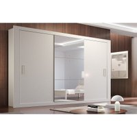 Guarda Roupa Casal Veneza Luxo com 3 Portas Rufato