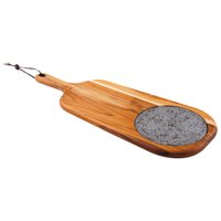 Tábua para Queijos em Madeira Teca com Cabo e Pedra 48x19 cm - Tramontina Provence