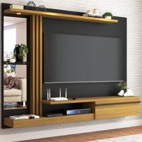 Painel para TV Até 55 Polegadas com Led Pequim 1 Porta - Preto