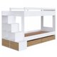 Beliche 4 Gavetas com Escada - Branco