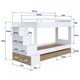 Beliche 4 Gavetas com Escada - Branco