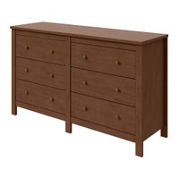 Cômoda com 6 Gavetas Maggiore Estrutura MDF/MDP Móveis Lopas Imbuia Clean