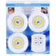 Armário Multiuso 2 portas de vidro Ditália C/Kit Luz E-957