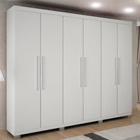Guarda Roupa 6 Portas 4 Gavetas Master Benetil Branco
