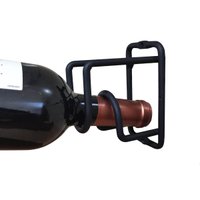 Kit 24 Mini Adega de Parede Preta para Vinho Cube para 1 Garrafa de Vidro 6,7x11cm