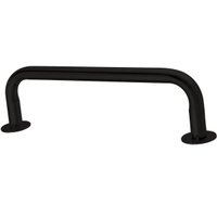 Suporte Tubo para Cabides Arara Cabideiro 73cm de Teto Closet Masutti Organizador Curvado Preto