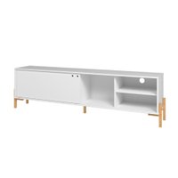 Rack em MDP com 1 Porta de Correr e 1 Prateleira para Tv Até 50 Polegadas BRV Móveis