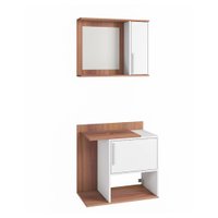 Conjunto para Banheiro em MDP com 2 Portas e 1 Espelho BRV Móveis