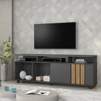 Rack Atraente Candian JCM Movelaria Grafite com Noronha