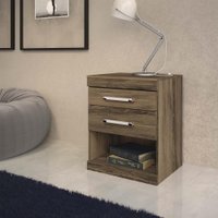 Mesa de Cabeceira Havana Plus 2 Gavetas Santos Andirá Atacama