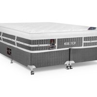 Cama Box + Colchão Castor Queen Eurotop Summer & Winter One Face Pocket 158x198x61cm