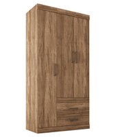 Guarda Roupa Solteiro com 3 Portas 2 Gavetas Star Santos Andirá Atacama