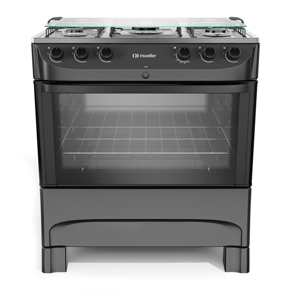Fogão 5 Bocas Mueller Mfi5bb Preto - Bivolt - 610000820