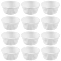 12 Ramekins 30ml Cada Mini Potes Servir Molhos Branco Uno Coza Restaurante Temperos