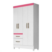 Guarda-Roupa Solteiro Madri 4 Portas 2 Gavetas Moval  605195