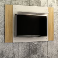 Painel para TV até 50 Polegadas Extensível América Valdemóveis Off White/Cinamomo