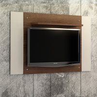 Painel para TV até 50 Polegadas Extensível América Valdemóveis Chocolate/Off White