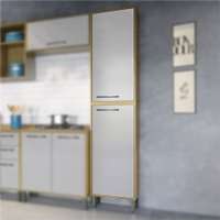 Paneleiro Simples 2 Portas Áustria Valdemóveis Cinamomo/Off White