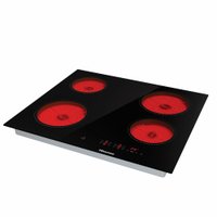 Cooktop Hisense de Indução Vitrocerâmico 4 Queimadores 610800 Preto 220V