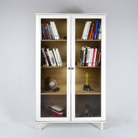Armário Multiuso 2 portas de vidro Ditália C/Kit Luz E-957 611567