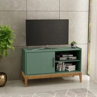 Rack 1 Porta Finestra Milao Verde e Freijo 2918VEF