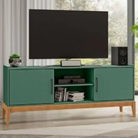 Rack 2 Portas Finestra Milao Verde e Freijo 2917VEF