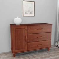 Comoda 3 Gavetas 1 Porta Finestra Bronze Imbuia 1162T